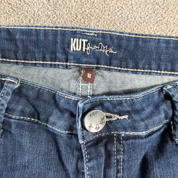 KUT from the Kloth Womens Blue Denim Bermuda Shorts Size 8 - Picture 7 of 10